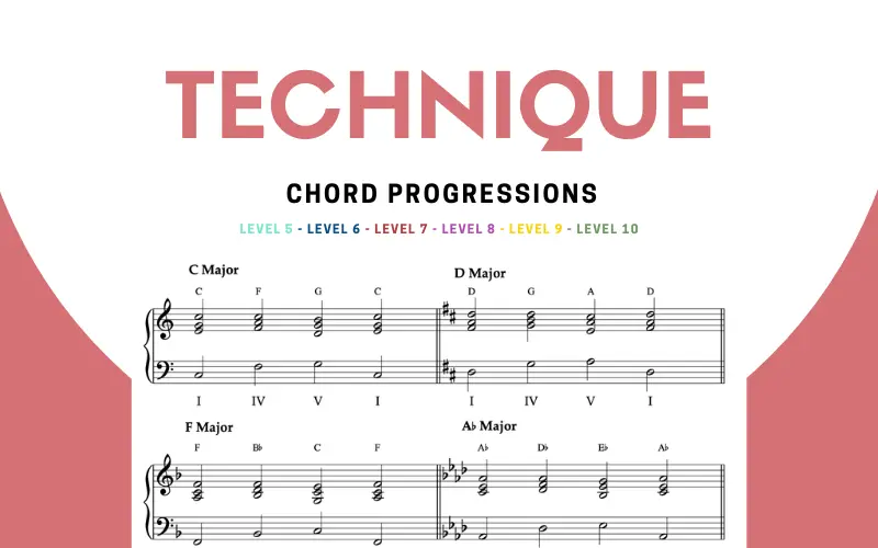 Piano Chord Progressions Levels 5-10