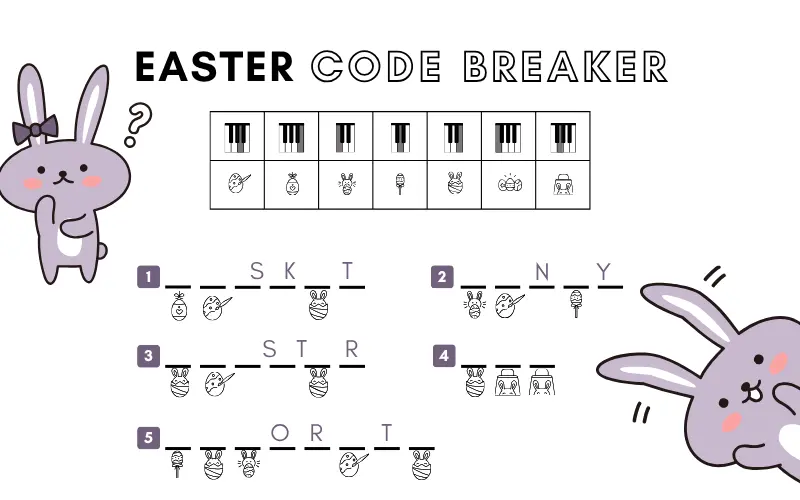Easter Code Breaker Worksheet preview