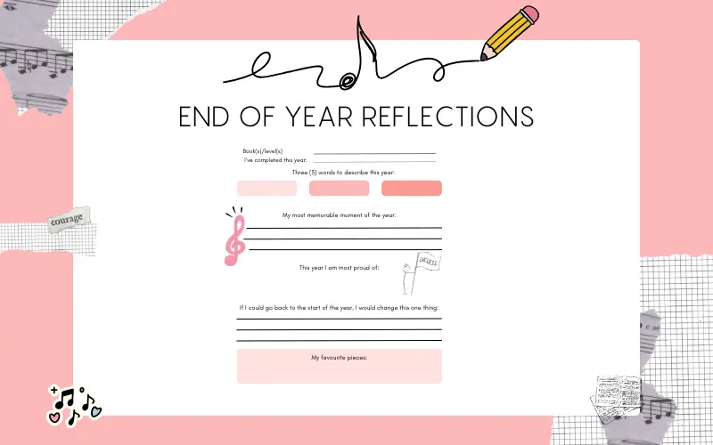 End of Year Reflection preview