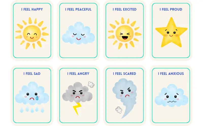 Feelings Flashcards Printable preview