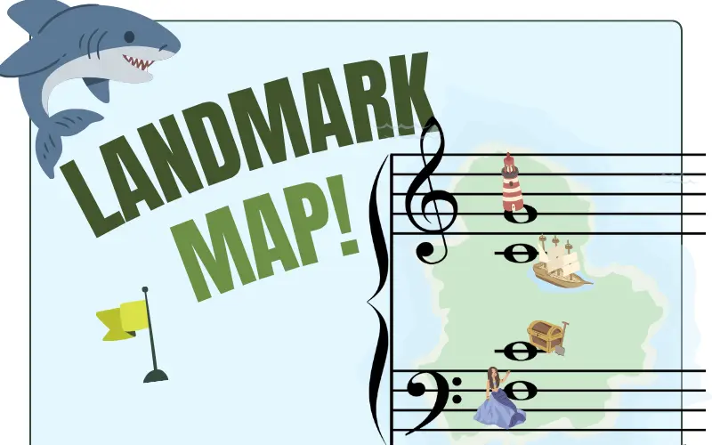 Preview of the landmark-notes printable