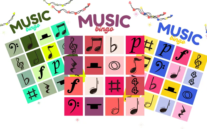 Music Bingo Cards preview