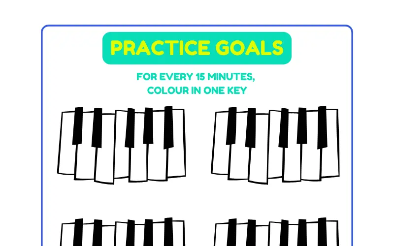 Piano Keys Practice Sheet preview