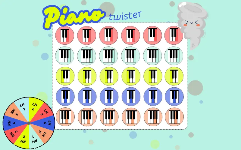 Piano Twister Game preview