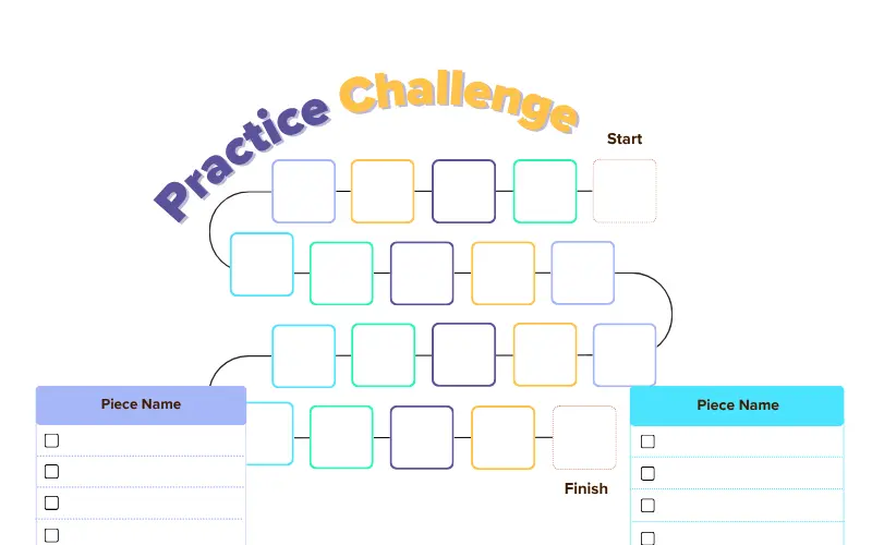 Preview of the practice-tracker printable