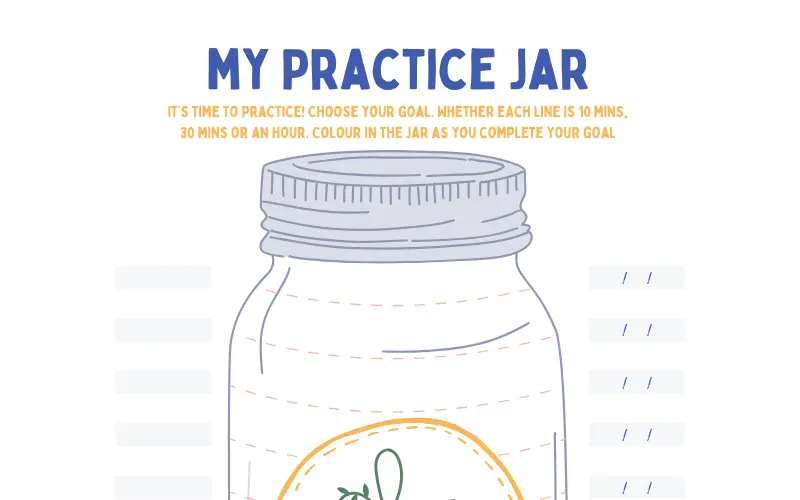 My Practice Jar Practice Sheet preview