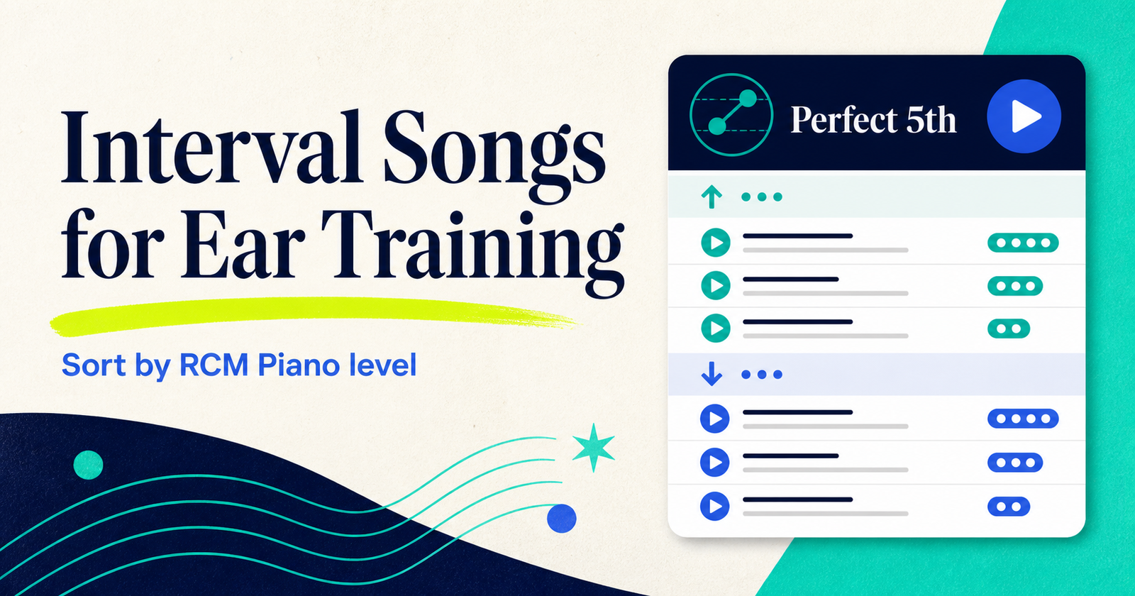 Interval Songs for Ear Training interactive reference